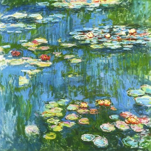 Paint By Number Kit | Waterlilies By Claude Monet | Paint by number kit adult | Painting by number | Paint by numbers | Diy paint by number