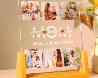 Personalized Mom's Photo & Name Night Light | Perfect Custom Gift for Mother's Day, Birthday | Special Occasions