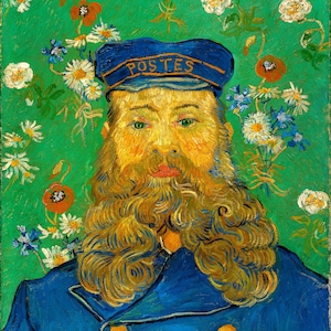 Paint By Number Kit Portrait of Joseph Roulin By Vincent Van Gogh Paint by number kit adult Paint by numbers Diy paint by number image 1