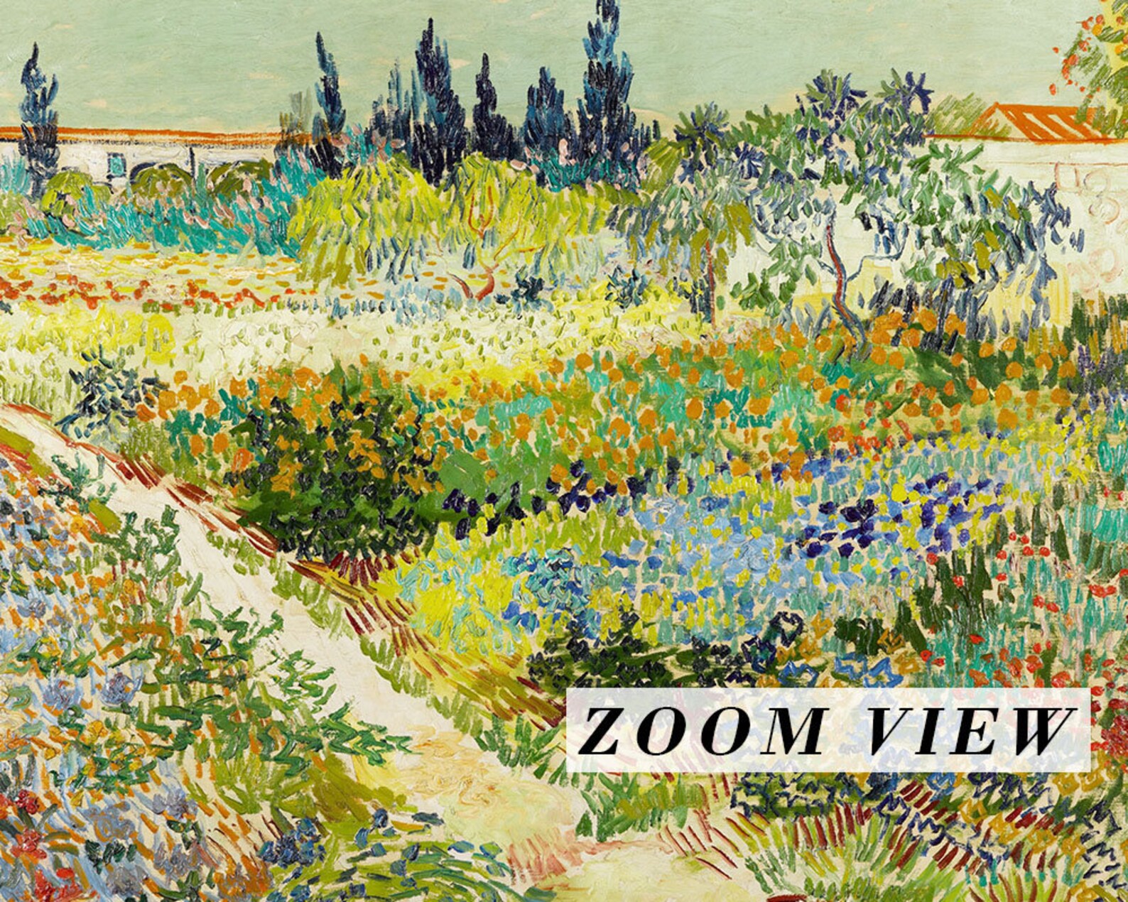 Flowering Garden With Path by Van Gogh Van Gogh Poster Van Etsy