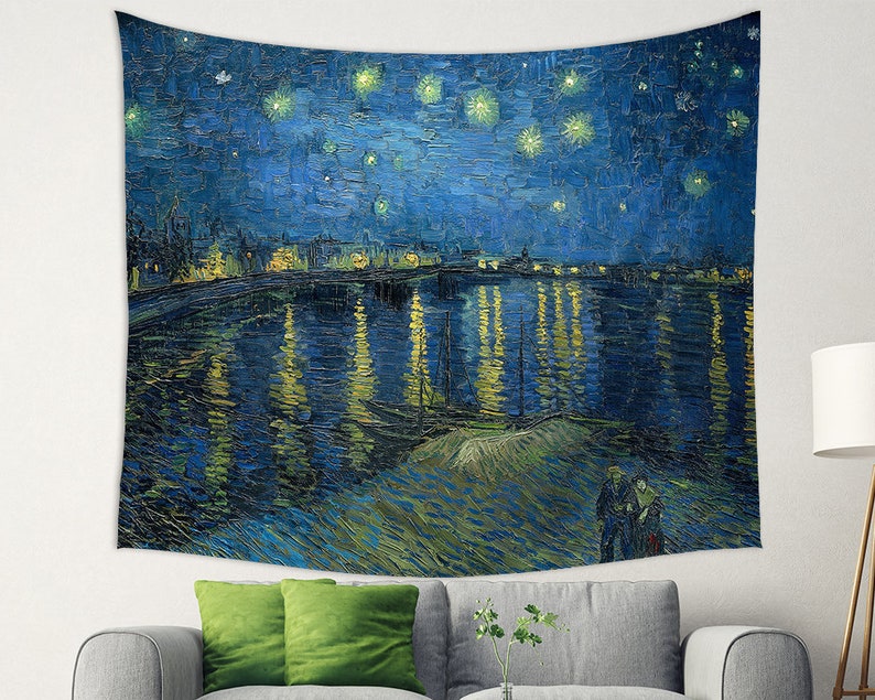 Van Gogh Tapestry Starry Night by Van Gogh Van Gogh Fabric - Etsy