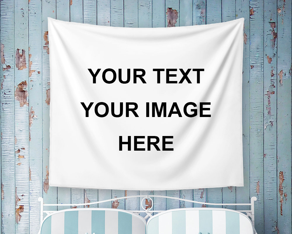 Custom Tapestry for Bedroom Aesthetic Customized Wall Hanging Tapestries Personalized Tapestry Wall Art Backdrop for Living Room Home Decor 29x37 in 