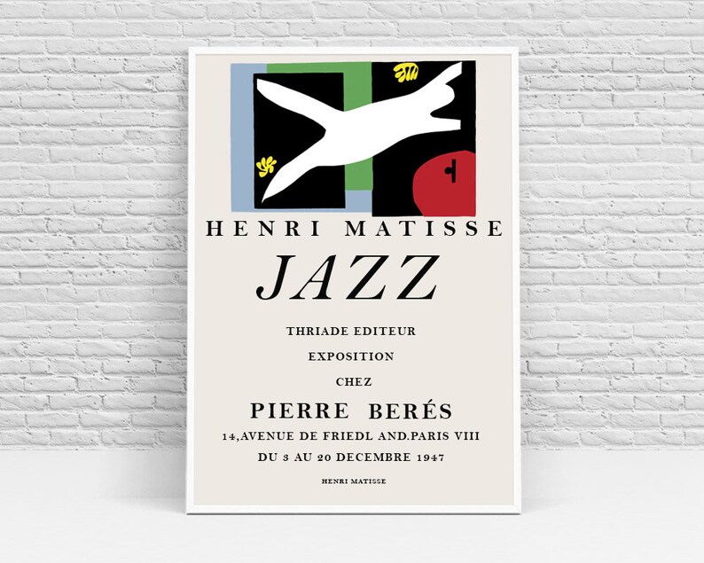 Matiss Art Print Jazz By Henri Matisse Matisse Poster Matisse Exhibition
