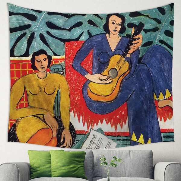 Henri Matisse Tapestry, Music By Henri Matisse, Matisse Fabric, Matisse Backdrop