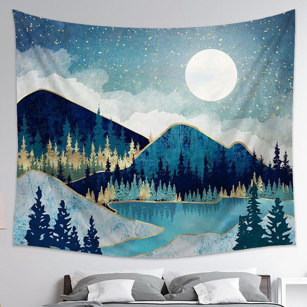 Mountain Tapestry Etsy