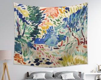 Henri Matisse Tapestry, Landscape at Collioure By Henri Matisse, Matisse Fabric, Matisse Backdrop