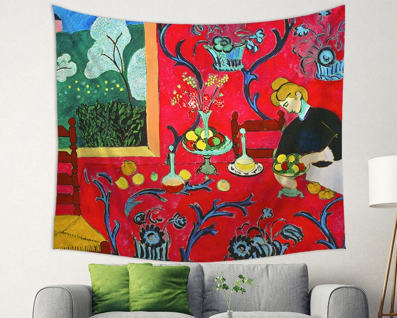 Henri Matisse Tapestry, Tea By Henri Matisse, Matisse Fabric, Matisse Backdrop Style C