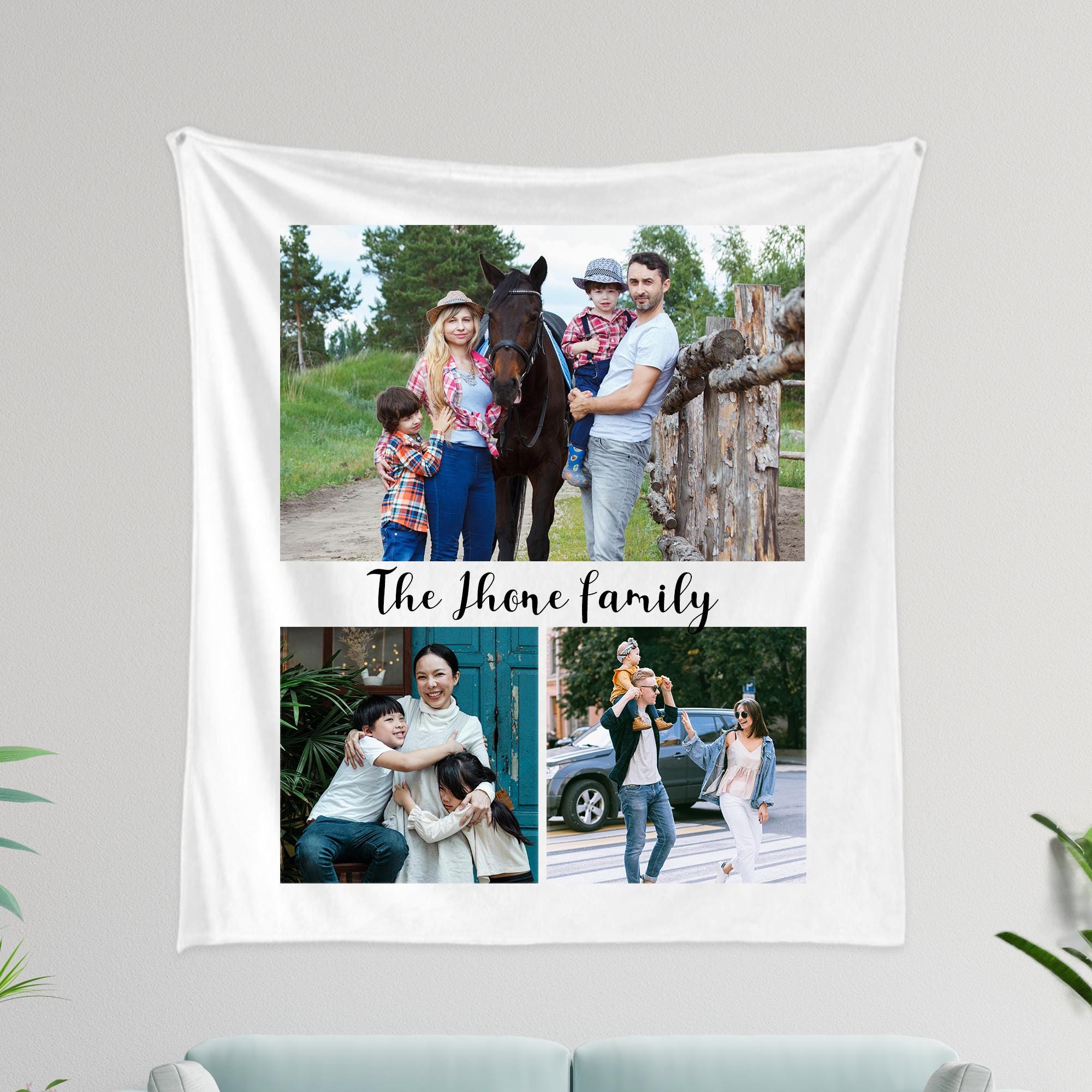 Personnalisable Tapisserie Personnalisé Tenture Murale Avec Photo Texte