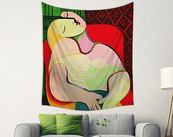 Picasso Tapestry, A dream By Picasso, Tapestry Decor, Picasso Backdrop