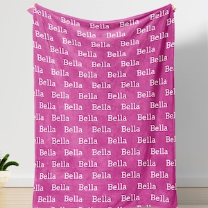 Personalized Dog Name Blanket, Custom Blanket With Cat Name, Gift For Dog, Gifts For Pet Lovers, Personalized Gifts