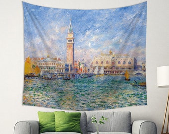 Renoir Tapestry, View of Venice By Renoir, Tapestry Decor, Renoir Backdrop