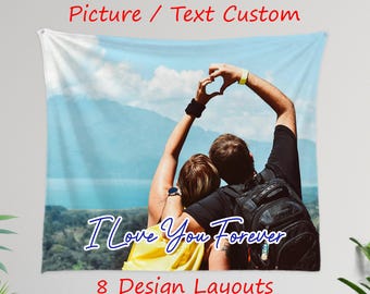 Custom tapestry from photo, Custom wall tapestry, Custom backdrop, Custom text tapestry, Custom wedding tapestry