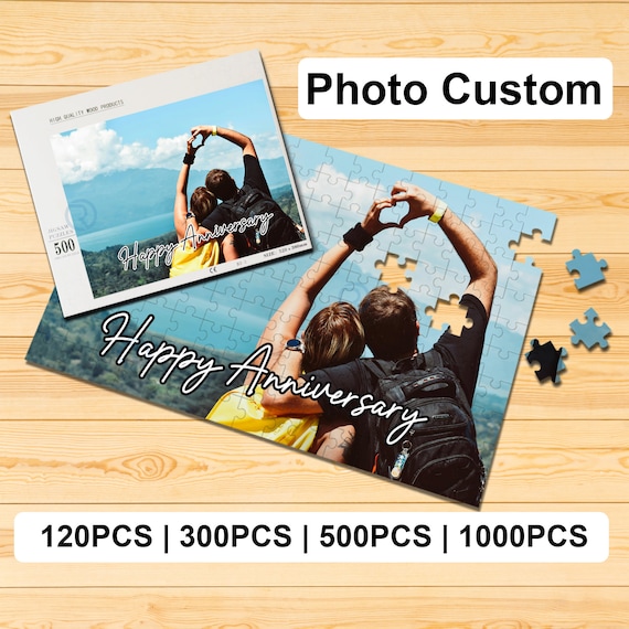 Custom Puzzle from Photo | Personalized Jigsaw Puzzle with Your Picture | Unique Gift for Couples, Family, Anniversary, Birthday