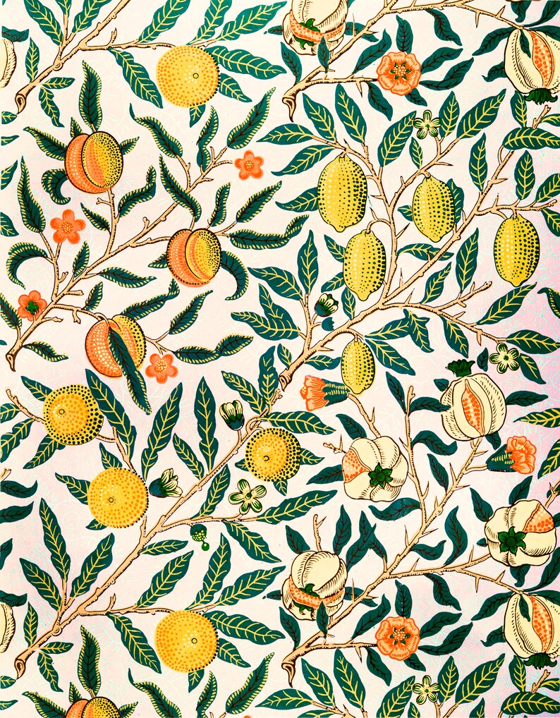 Paint by Number Kit Flower Pattern by William Morris Paint - Etsy