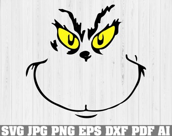 Download Grinch Face Svg Etsy