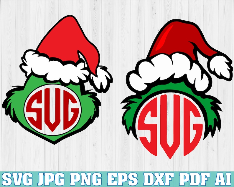 Download Grinch Christmas Monogram Svg Grinch Svg Font Svg Elve ...