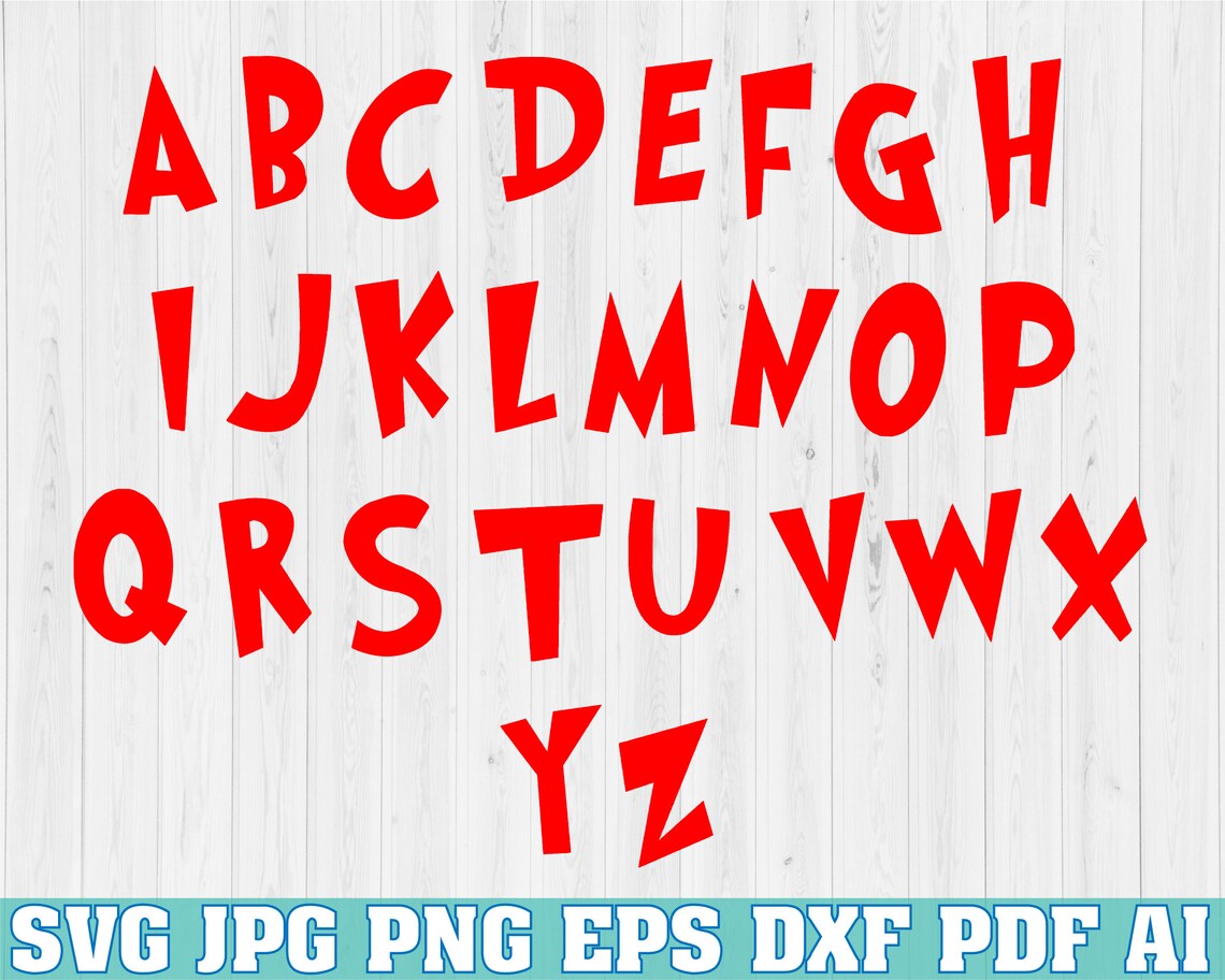 Grinch Font and Numbers Svg TTF Installable Grinch Svg Clip Etsy