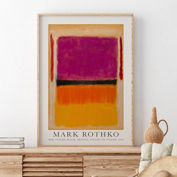 Mark Rothko Print,Art Exhibition,Rothko Reproduction Poster,Modern Wall Decor,Abstract Minimalism Painting,Abstract Expressionist Print