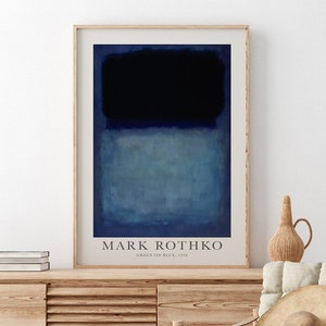 Mark Rothko Print, Art Exhibition, Modern Wall Decor, Rothko Reproduction Poster, Abstract Minimalism Painting, Abstract Expressionist Print