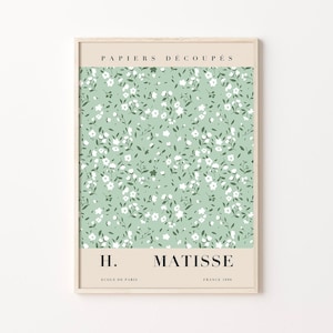 Flower Market Prints, Digital Download, Matisse Cut Out, Matisse Flower Poster, Matisse Print, Tokyo Flower, Matisse Plant, Printable Poster