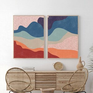 Mid Century Modern, Modern Art Prints, Modern Wall Art Print, Boho Wall Decor, Halloween decor, Living room Decor, Digital Download