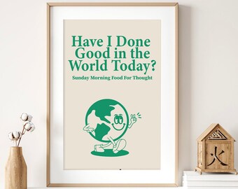 Retro Quote Wall Print, Digital Download Print, Wall Decor, Large Printable Art, Downloadable Prints