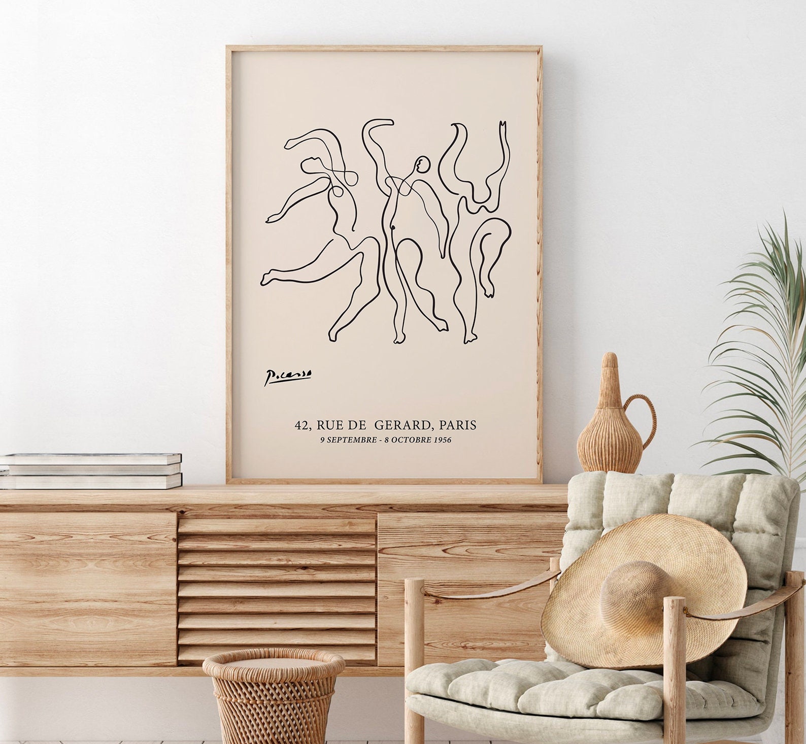 Aesthetic Gallery Wall Art Set of 5 Prints Beige Neutral Etsy