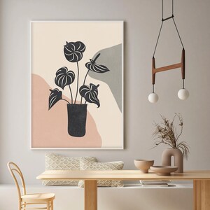 Boho Living Room Wall Art, Gallery Wall Set of 3, Modern Home Decor, Wall Decor Living Room, Printable Wall Art, Abstract Room Decor bild 5