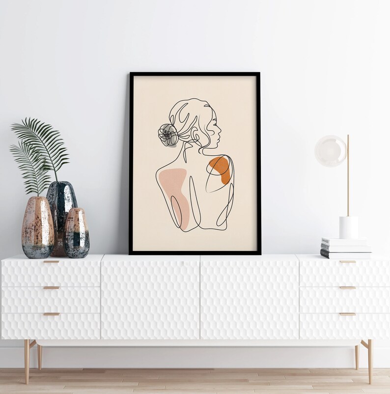 Boho Living Room Wall Art, Gallery Wall Set of 3, Modern Home Decor, Wall Decor Living Room, Printable Wall Art, Abstract Room Decor bild 9