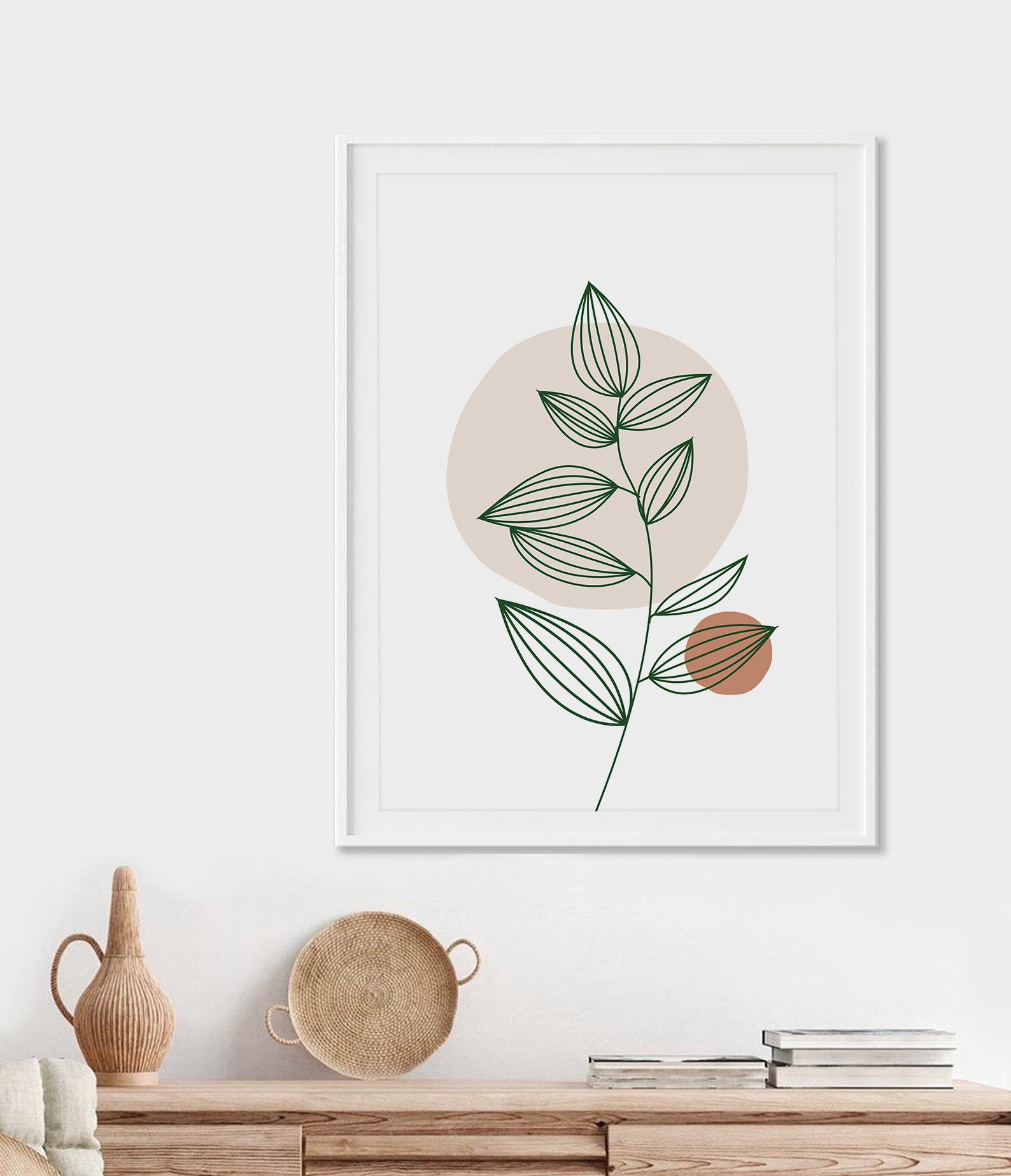 Gallery Wall Set of 6 Prints, Boho Modern Printable Wall Art Decor ...