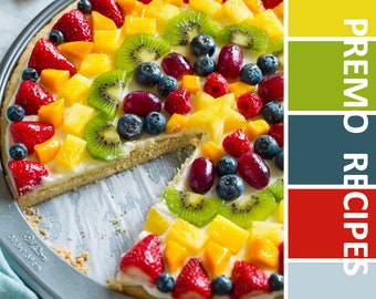 Polymer Clay Recipes #1202 - Fruit Pizza