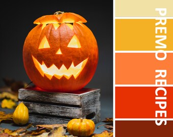 Polymer Clay Recipes #1233 - Jack-O-Lantern
