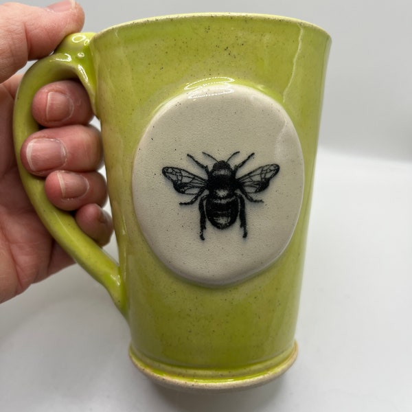 Bee Coffee Tea Mug Stoneware Handmade