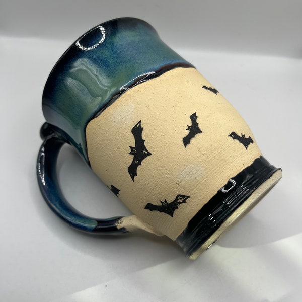 Halloween bats coffee tea mug