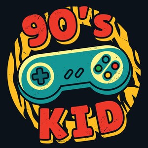 Retro 90 kids gaming for mugs tshirt hoodie posters cricut DIY crafts png