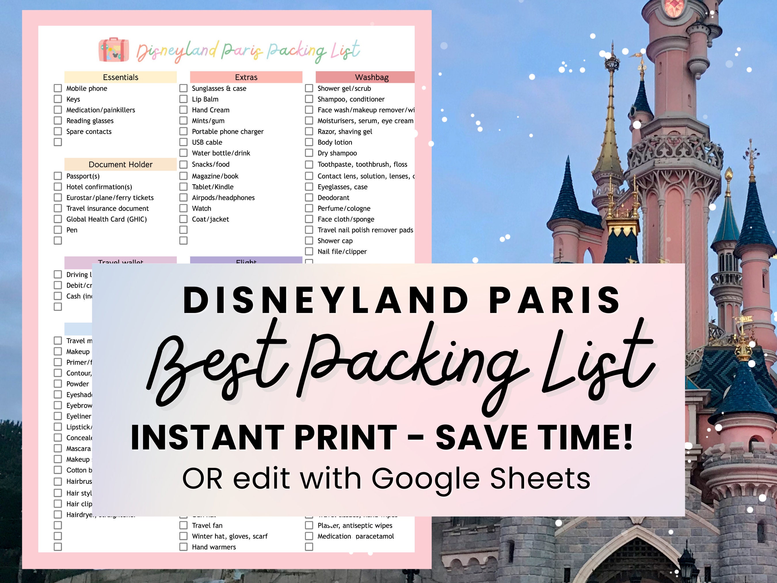 Easy Disney World Packing List [+ Free Printable Checklist