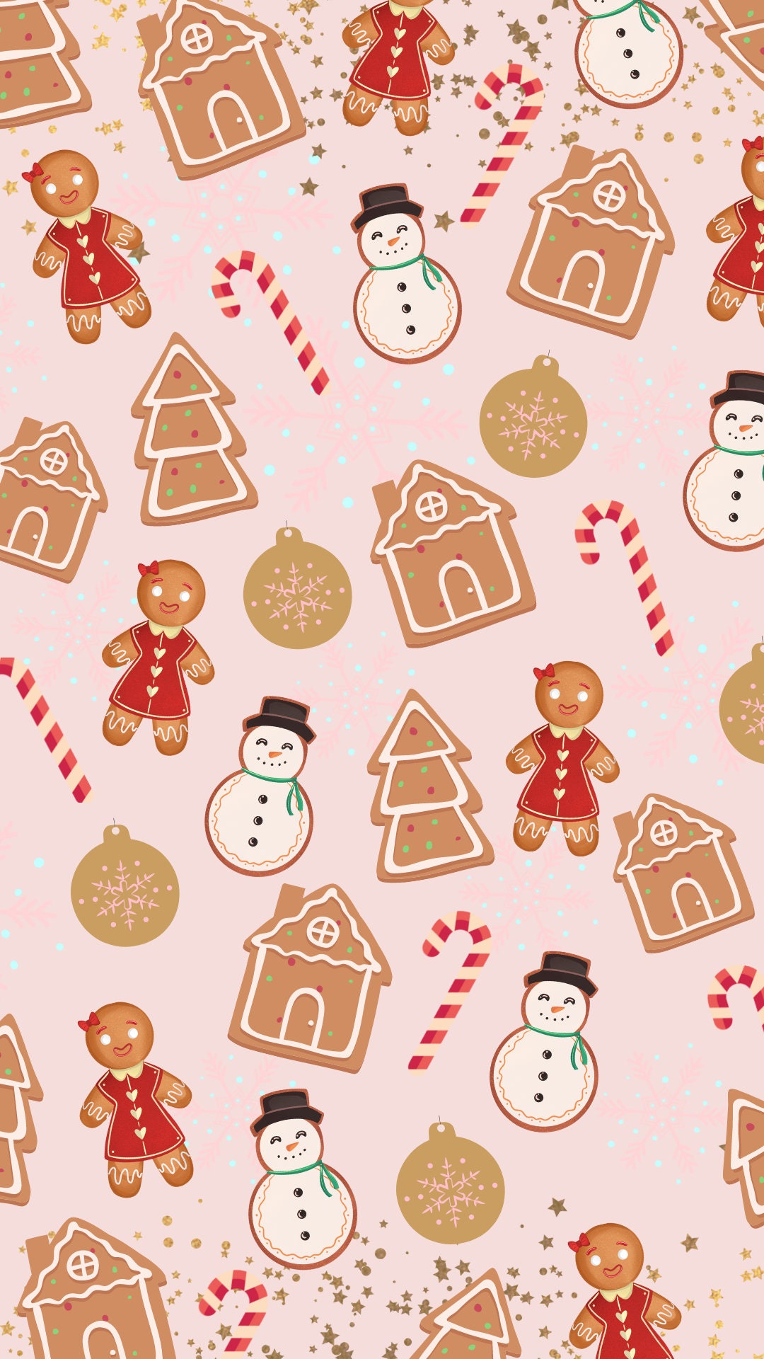 Candy Land Christmas Phone Wallpaper Collection - Etsy