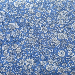 Marine Blue - Liberty of London The Emily Belle Collection Lasenby Quilting Cotton : BTHY