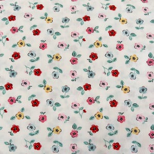 Cheery Florals Cream ~ Home Sweet Home by Elea Lutz - Poppie Cotton Fabric : BTHY