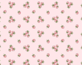 Strawberry Fields Blush ~ Garden Party von Sheri McCulley - Poppie Baumwollstoff : BTHY