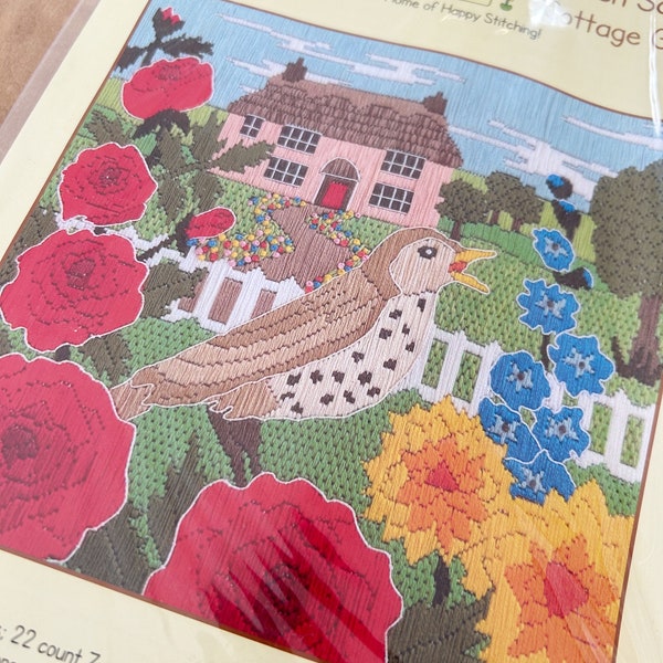 Cottage Garden by Kate Heiss Needlepoint Kit by Bothy Threads