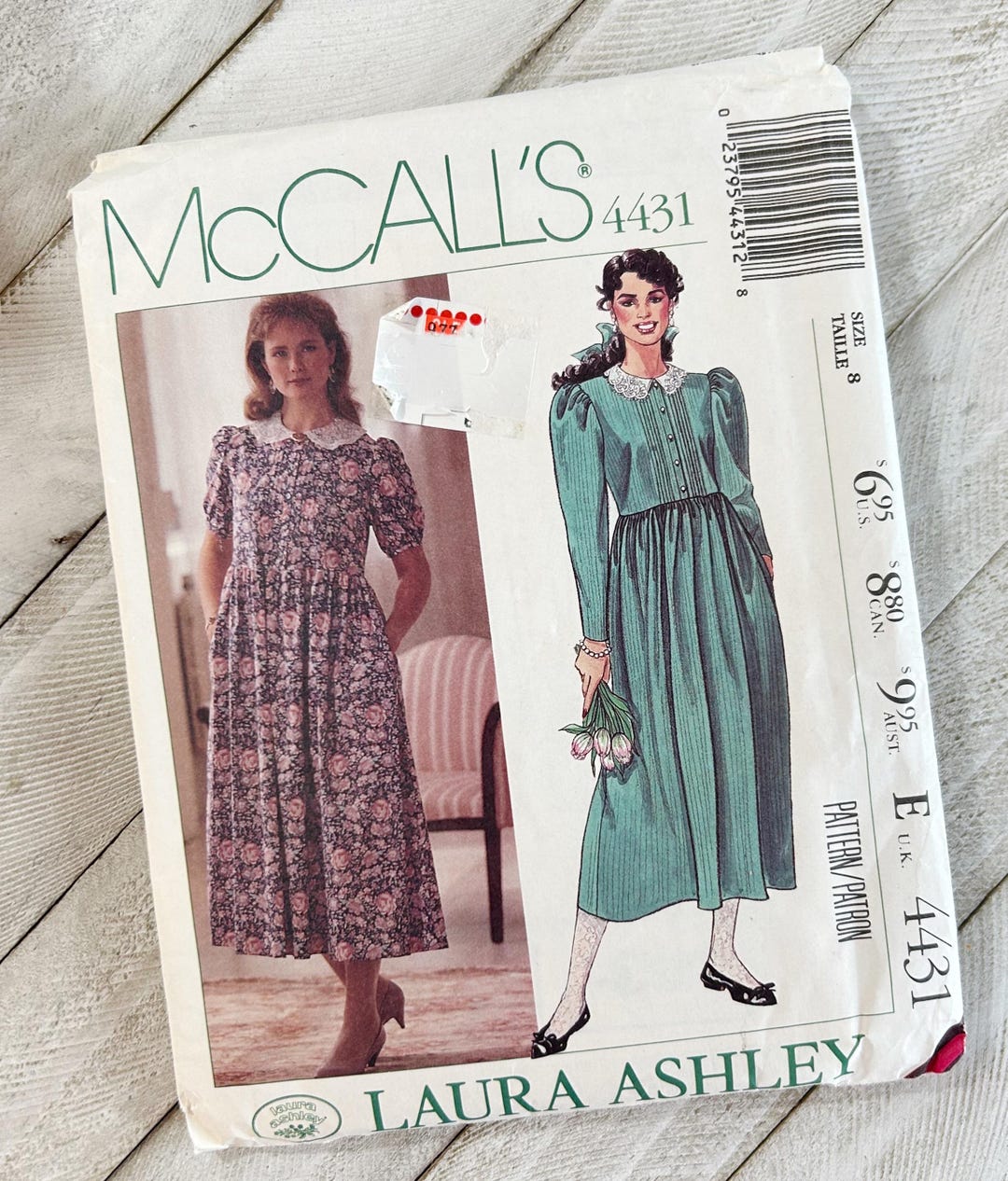 Vintage Laura Ashley Tea Dress Sewing Pattern : Mccall’s 4431 - Etsy
