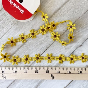 Bordure en dentelle tournesol marguerite