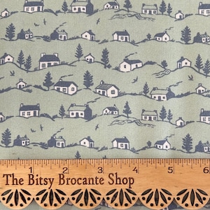 Coastal Cottages A - Liberty of London Postkarte aus der Highlands Collection Lasenby Quilting Cotton: BTHY