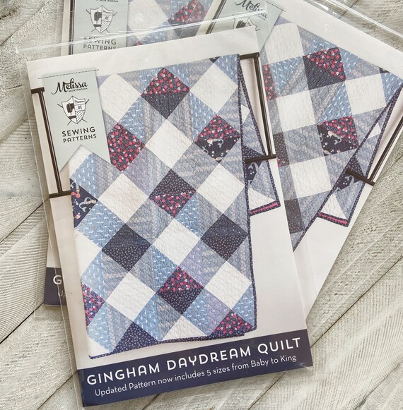 Gingham Daydream Quilt Pattern by Melissa Mortenson Etsy