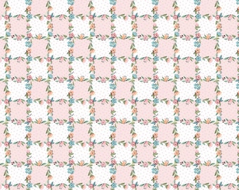 Lovely Lattice Blush ~ Garden Party von Sheri McCulley - Poppie Baumwollstoff: BTHY