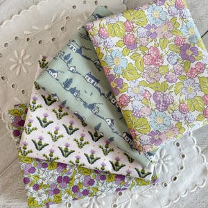 Carte postale de la collection Highlands, lot de 4 Fat Quarters Liberty of London Lasenby Quilting Cotton