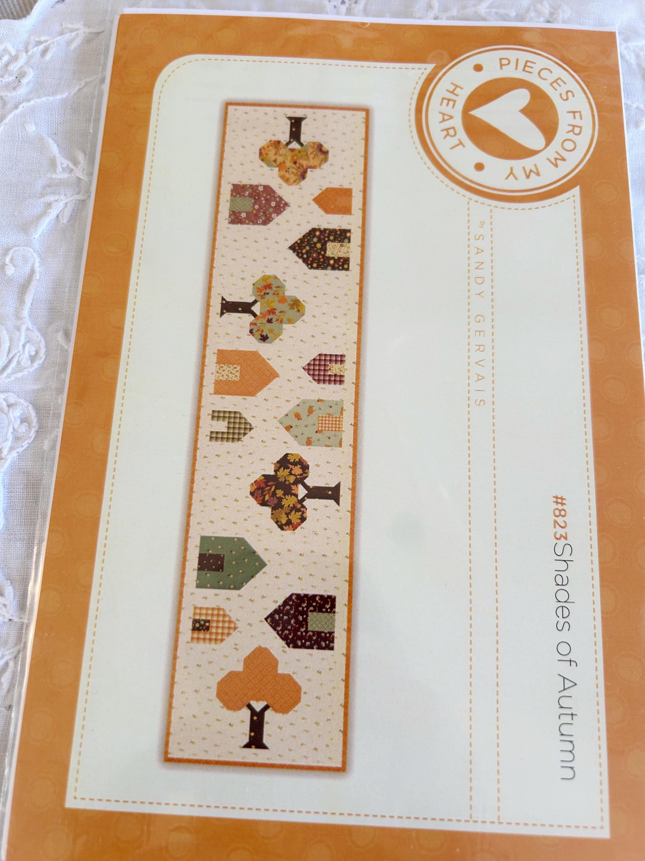 Shades of Autumn Table Runner Pattern #823 by Sandy Gervais - Pieces ...