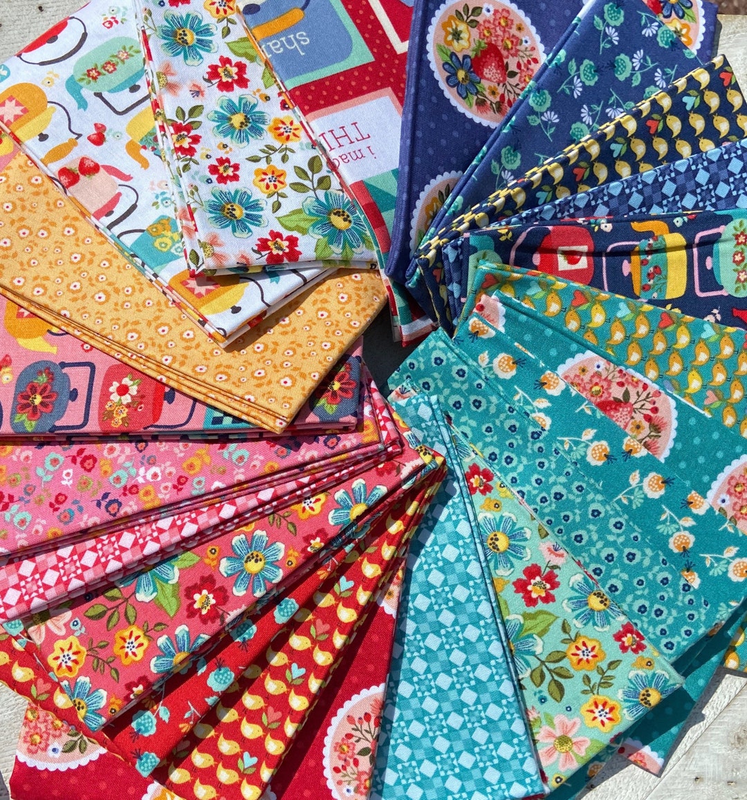 Betsys Sewing Kit by Poppie Cotton Fabrics Set of 21 Etsy