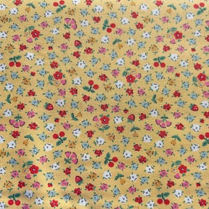 Bitty Blossoms Yellow ~ Home Sweet Home by Elea Lutz - Poppie Cotton Fabric : BTHY